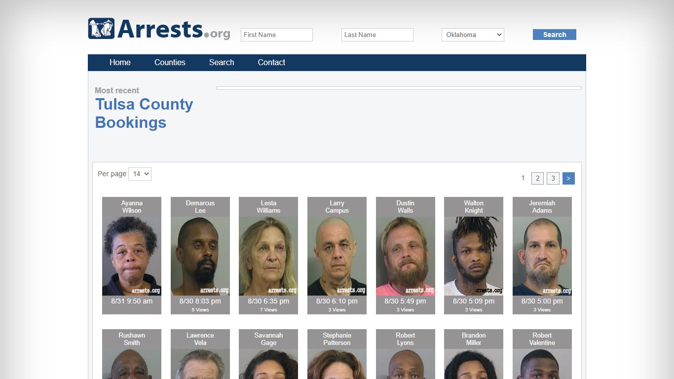 Tulsa County Arrests and Inmate Search