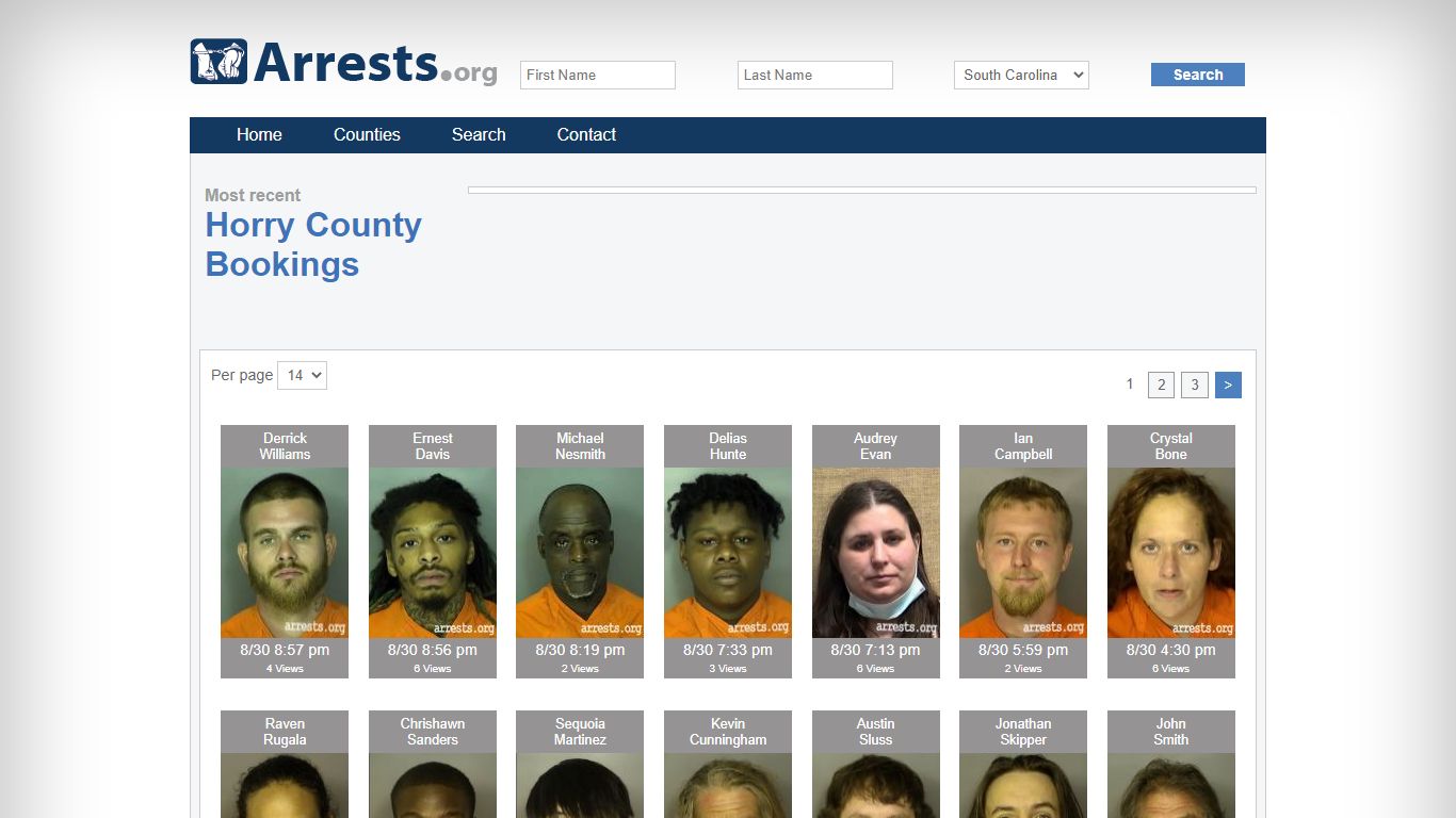 Horry County Arrests and Inmate Search